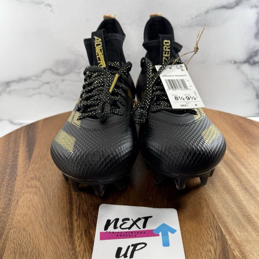 Mens size 8.5-Adidas Adizero Impact Speed Coronation Black Rose Football Cleats - Picture 2 of 10